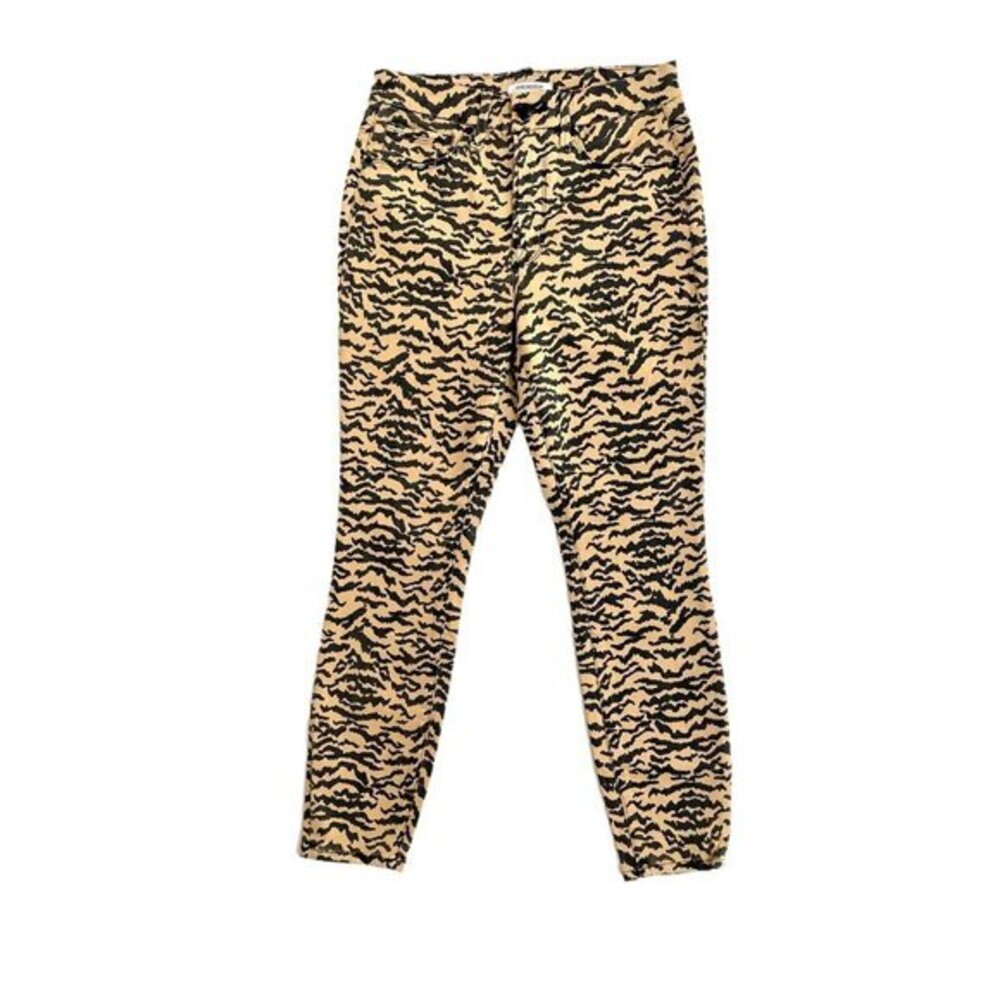 Good American Good Waist Zebra Print High Rise Skinny Jeans Sz 29/8 New